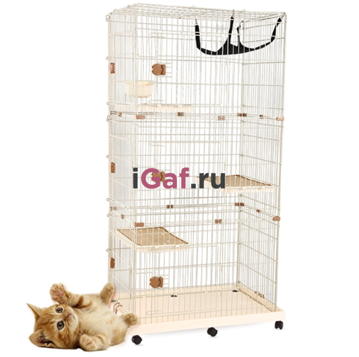 Клетки для собак и кошек : Клетка для кошек 170х85х55см